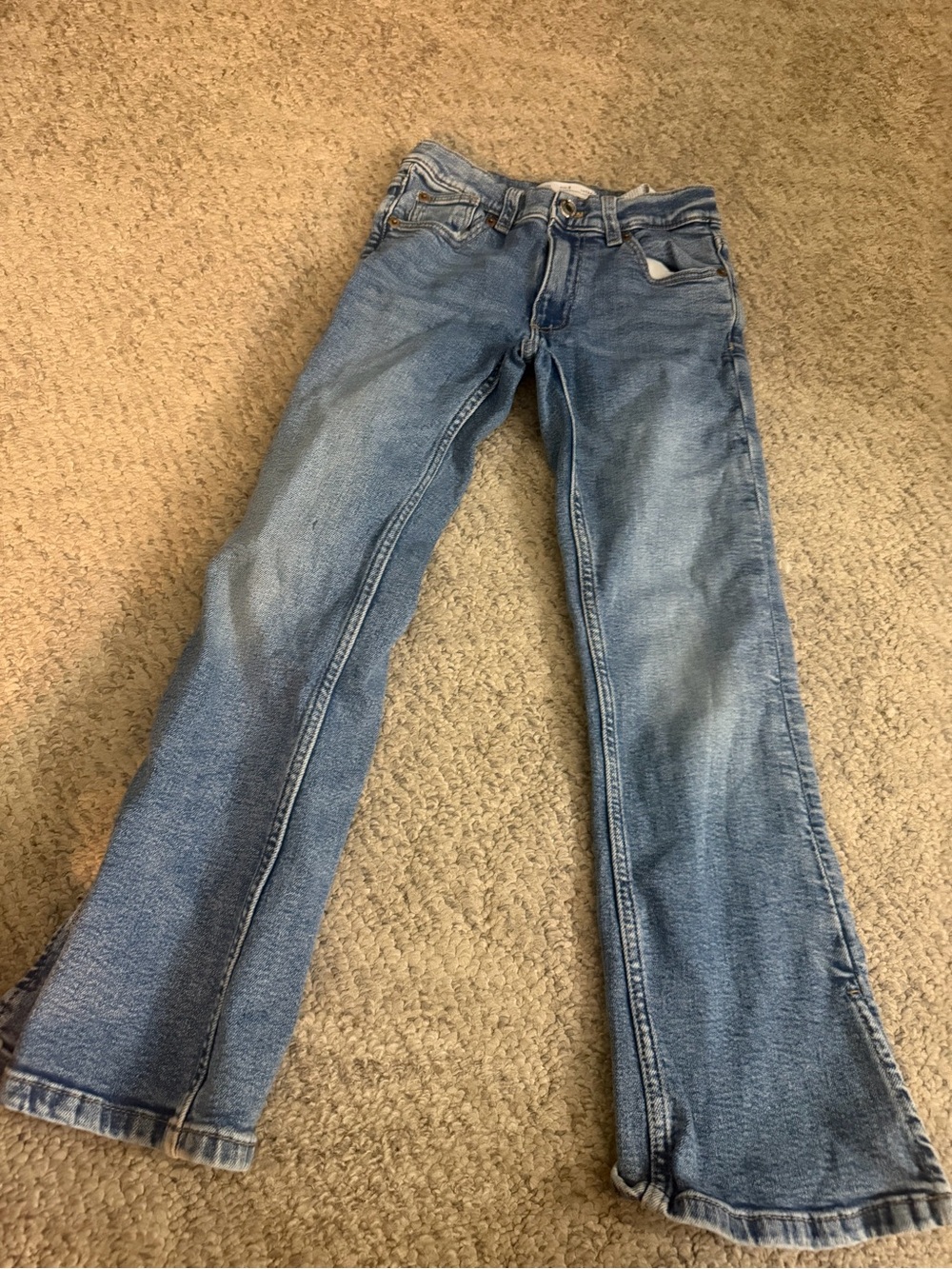 Zara Girls 3 Piece Outfit Bundle Jeans Ruffle Top & LA Sweatshirt Sizes 9–10 - Picture 6 of 7